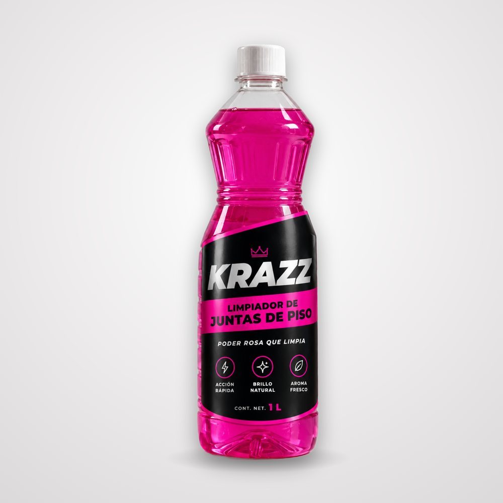 Botella de 1 litro de KRAZZ Limpiador de Juntas de Piso