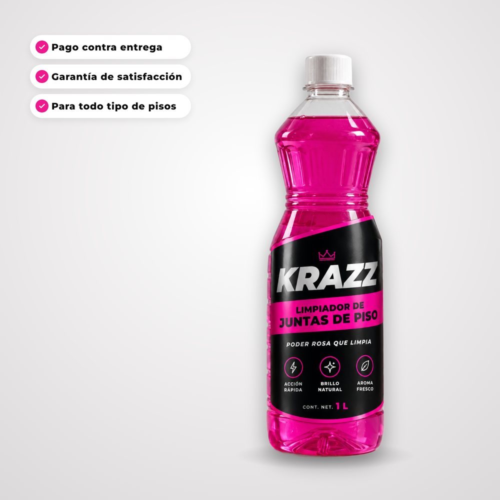 Botella KRAZZ con pago contra entrega, garantía de satisfacción y para todo tipo de pisos